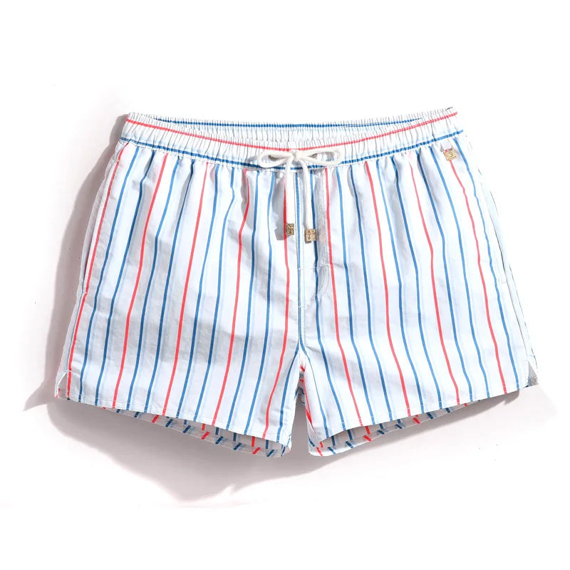 Shortiy Men's Striped Beach Board Shorts